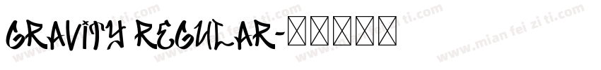 GRAVITY REGULAR字体转换